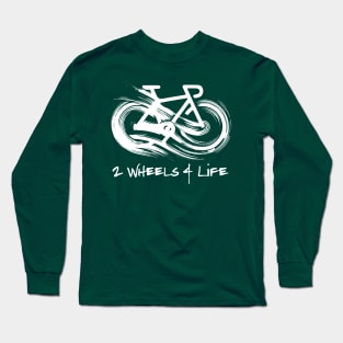 Infinity Bicycle, 2 wheels 4 life - White Long Sleeve T-Shirt